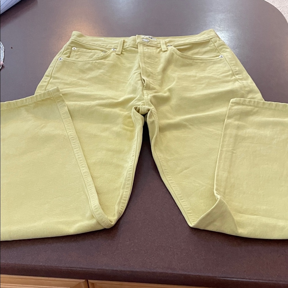 Agolde Riley Light Yellow Denim